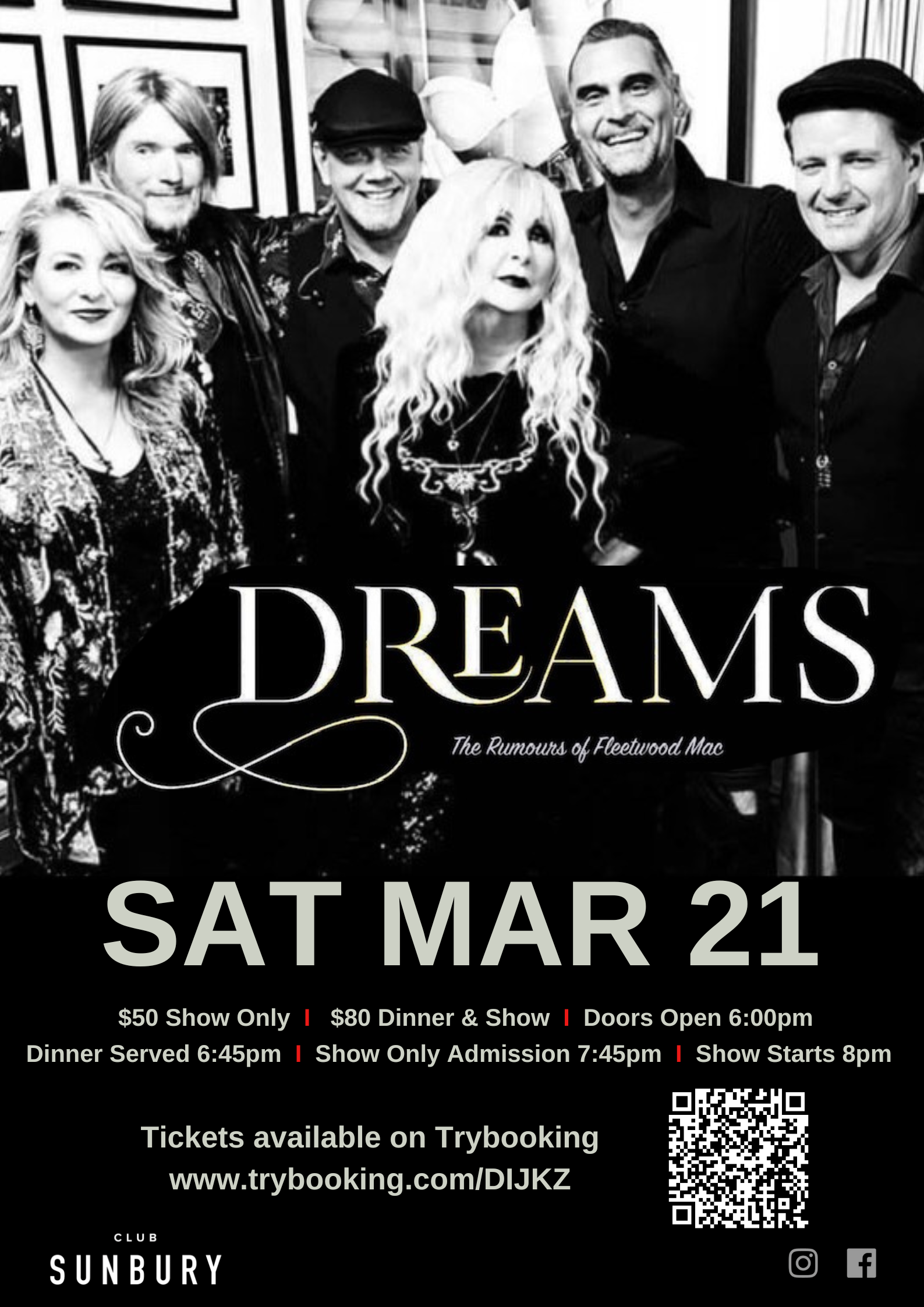 Fleetwood Mac Dreams Flyer Mar 26 2